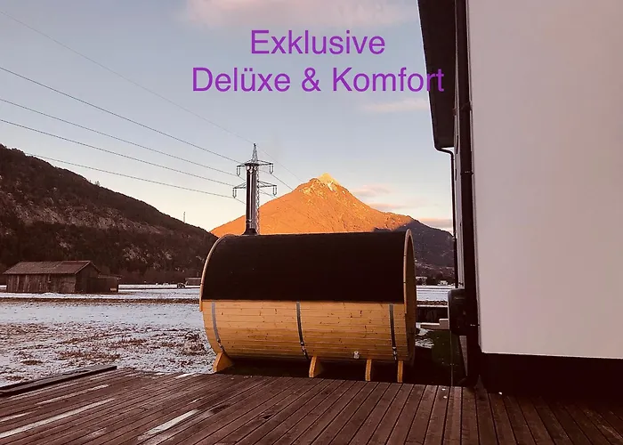 Διαμέρισμα Deluxefort Fuer 10 Gaeste Mit Eigenem Whirlpool Und Fasssauna Imst