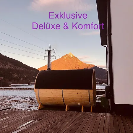 Apartment Deluxefort Fuer 10 Gaeste Mit Eigenem Whirlpool Und Fasssauna Imst